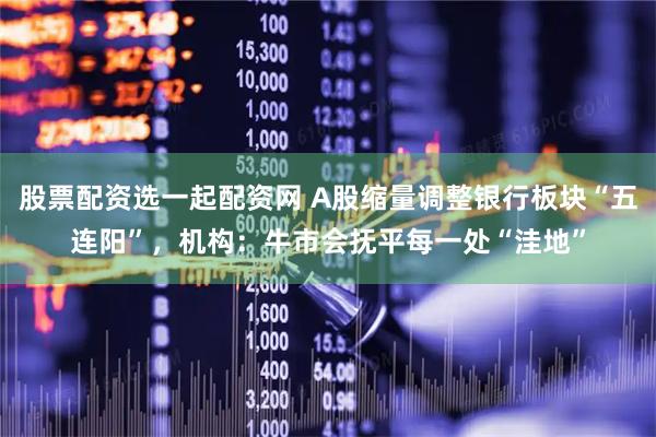 股票配资选一起配资网 A股缩量调整银行板块“五连阳”，机构：牛市会抚平每一处“洼地”